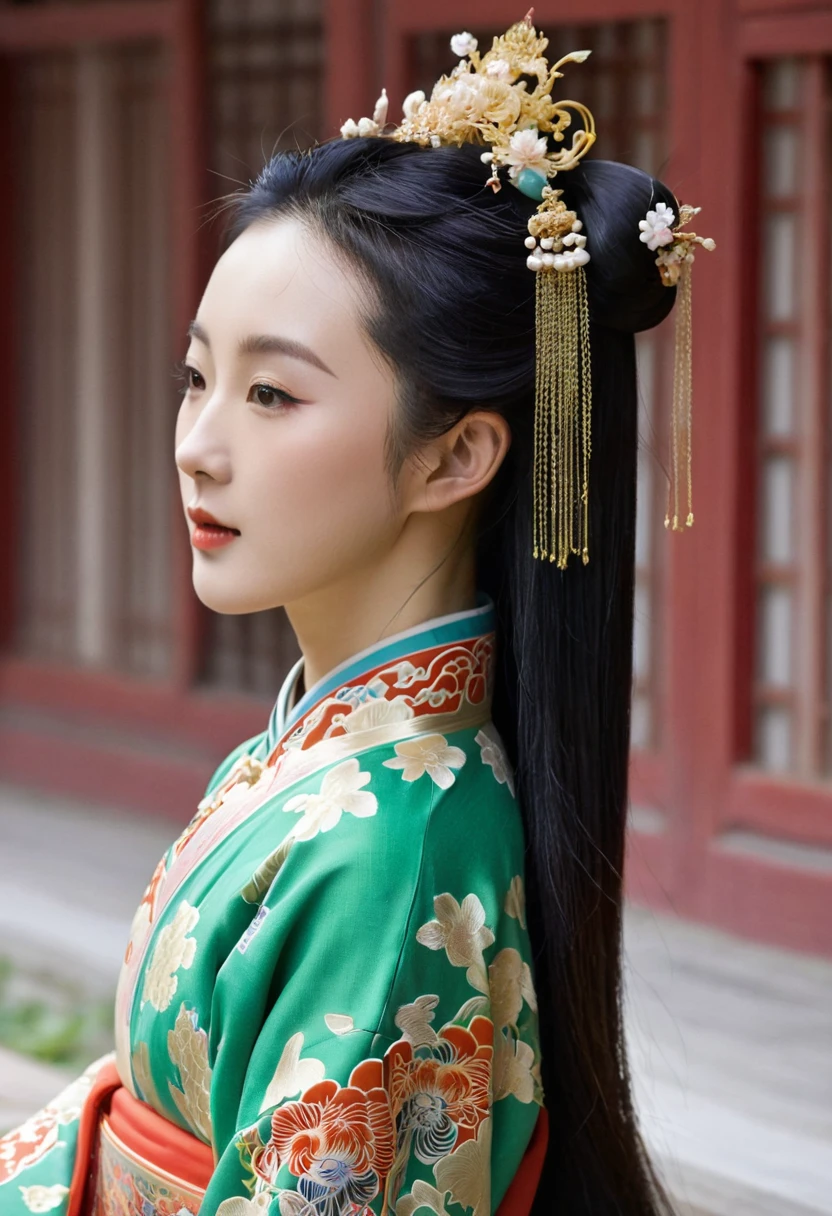 Les gens vus de face
Une impératrice de 30 ans à la cour chinoise de la dynastie Qing.
Grosses fesses saillantes, à quatre pattes fesses nues seins volumineux cheveux sur les deux poignées tête à quatre pattes visage visible superbe impératrice de Chine couronnée d'un ornement capillaire cheveux attachés et relevés, profil de femme érotique perverse fond de tatami en pierre à l'extérieur du palais chinois de la dynastie Qing