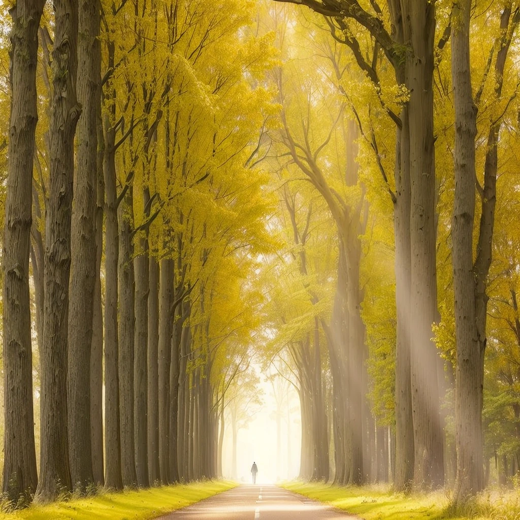 Trees and pedestrians on both sides of the road, breath-taking Beautiful trees, breath - taking Beautiful trees, Beautiful trees, Beautiful forests and trees, Very beautiful photos, In Eglon van der Neer, Towards beautiful, natural trees, Beautiful forest, Really beautiful nature, tone, Extremely beautiful and ethereal, A beautiful path in the forest