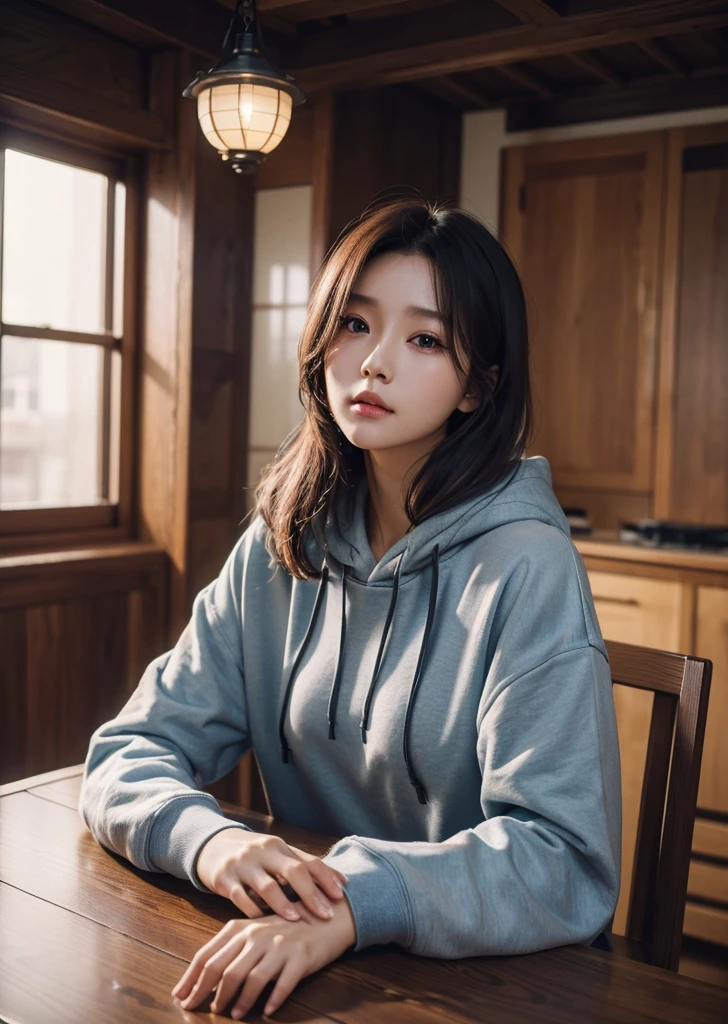 Diffuse lighting、 Highest quality, High resolution, unity 8k wallpaper、Supersaturation, Japanese、1 female、２３age、(Tabletop、Highest quality、8k、Award-winning works、超High resolution)、One beautiful woman、(Perfect long sleeve hoodie:1.2)、that&#39;s right、Brown Hair、blonde、Cleavage、very long wavy hair、Spectacular Cinema Lighting、(Romantic affection:1.1)、(The most romantic and moody atmosphere:1.1)、winter、Snow Scene、that&#39;it&#39;s snowing、(Walking in the snow in Norway:1.1)、、(Most of them emphasize the body line.:1.1)、Very long hair、Blurred Background、Accurate anatomy、Ultra HD Hair、超High resolutionの完璧な美しい歯、Ultra-high definition beauty face、Ultra HD Hair、Ultra-high definition sparkling eyes、輝く超High resolutionの美肌、超High resolutionの艶やかな唇、(Face close-up:1.3)