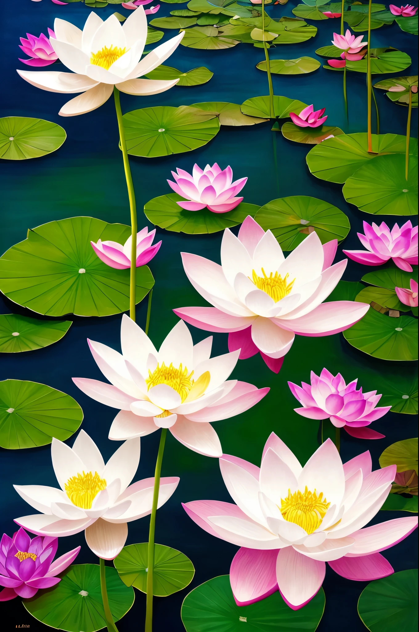 there are many white flowers that are glowing in the dark, an airbrush painting by Li Song, tumblr, psychedelic art, beautiful flowers and crystals, glowing flowers, beautiful!!! digital art, magical flowers, luminous flowers, surreal waiizi flowers, with lotus flowers, magical colorful flowers, beautiful depiction, ethereal!!! ultra realistic, glowing delicate flower, lotus flowers