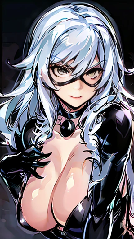 Black cat has large breasts