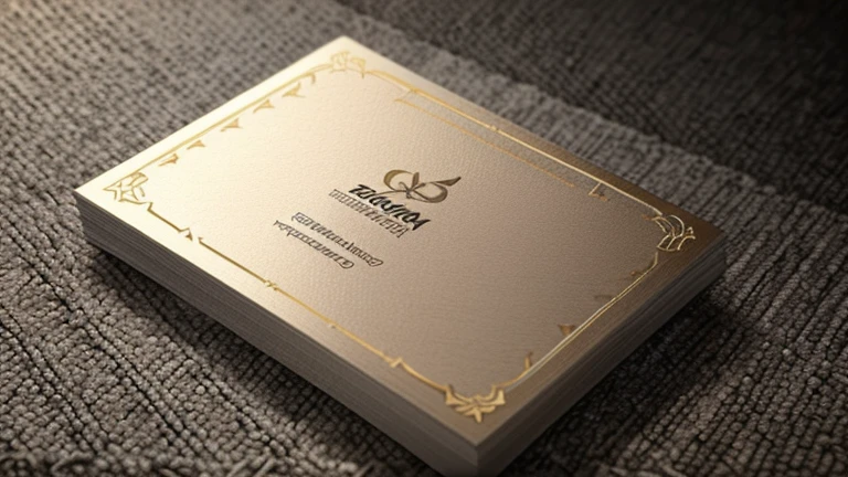 Create a high-quality image that sheets of business card mockup laid out on a textured ripple carpet. The business card should have a matte finish, with its edges slightly curved to showcase the texture. The ripple carpet should be in a subtle, neutral color such as light gray or beige, with gentle, wavy patterns that create an elegant, sophisticated background. Ensure that the lighting highlights the matte texture of the card and the intricacies of the carpet. The business card should have a clean, modern design with space for a logo and contact information, allowing for easy visualization of how it will look in a real-world setting.