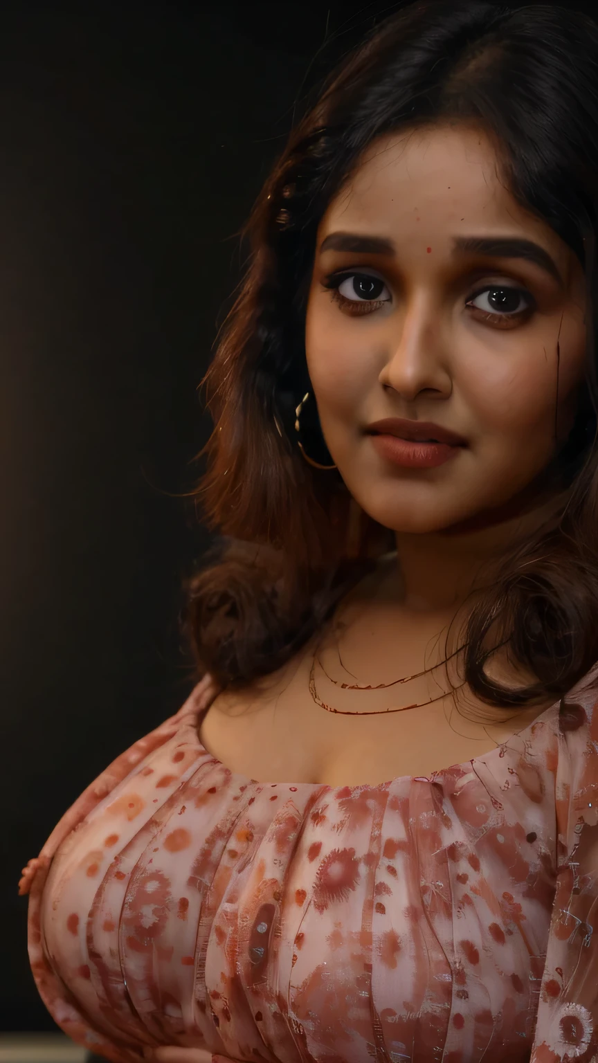 portrait of anikhas, night scene, extreme close up photo of sexy wife , curvy, hourglass figure, swooping breasts, standing with torch light on road, French braid hair, necklace, Berry Red Embroidered Bridal Lehenga, sultry, seductive eyes, look at viewer and subtle smile, (cinematic:1.3), intricate details, (ArtStation:1.2)