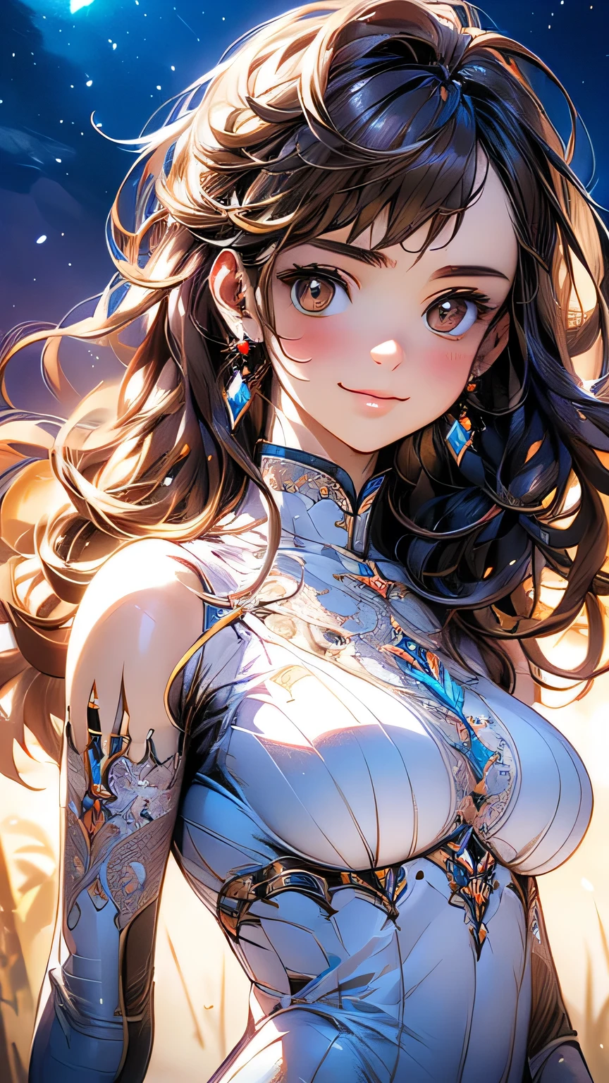 (masterpiece:1.2, Highest quality), (Realistic, photoRealistic:1.4), Beautiful illustrations, (Natural Side Lighting, Cinema Lighting), ((cowboy shot))
View your viewers, 1 girl, Japanese, Junior high school girl, 14 years old, Perfect Face, cute and symmetrical face, Glowing Skin, thin, (golden earrings:0.8)
(Mid-length hair:1.2, Half Up:1.4, Light brown hair), Asymmetrical bangs, Brown eyes, Long eyelashes, (Mid-chest:0.7),
Beautiful Hair, Beautiful Face, Beautiful details, Beautiful clavicle, Beautiful body, Beautiful fingers, (((Panties are visible))) ((Very large saggy tits)), ((In underwear、White lace underwear))((Fullback panties))Underarm , Slightly , Very large breasts, Full body angle, 14 year old woman , Thick thighs
((Detailed cloth texture)),
(Beautiful views), evening, (cute, cute smile, Upward glance),