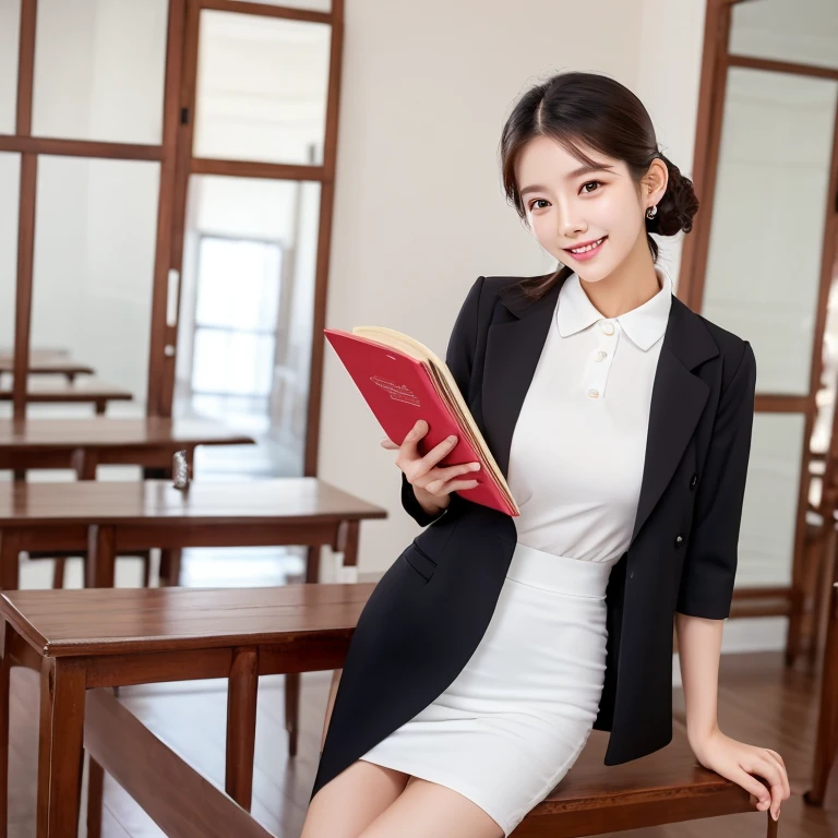 South Korea　Beauty　clothes　smile　White background Xixi teacher 🍑📚
（Nun Version）