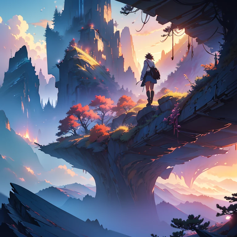 Cool landscape, masterpiece Professional photography, anime, Fantastic landscape, 日本のanime映画風, mysterious, masterpiece, Professional photography, anime, Fantastic landscape, 日本のanime映画風, mysterious, Inspired by Makoto Shinkai, Fuji Mountain,