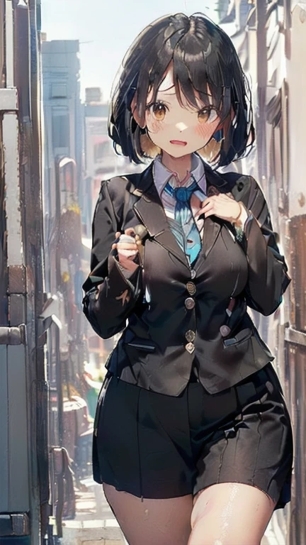 (must be follow these prompts:2.2),masterpiece,best quality,extremely detailed,(in her clothing:3.0),(in her formal styled business suit clothing:2.6),(adorable expression:2.5),(usual face:2.2),(displayed one girl on single picture:2.4),(black hair:2.1),(A short, slightly plump new employee in a business suit working in modern Tokyo:2.2),(The new employee is short and wears a business suit that looks ready to burst.:2.1),(A cute moan like a young girl:2.1),(その新入社員はInnocent faceをしていてとても可愛い:1.9),(The new employee is wearing a business suit that has been stained with a slightly brownish-yellowish stain from a previous .:1.8),(The new employee's breasts, covered by her business suit, are bulging out due to her strong sexual desire.:1.9),(Lewd love juices dripping down the inner thighs of his dark grey trousers:2.1),(in her clothing massively ejaculated:2.6),(in her clothing over and over again ejaculated:2.4),(seminal frousy girl:1.9),(in her clothing unbelievably ejaculated:2.4),(men's elected twangers were inserted her:2.3),(in her clothing massively ejaculated:2.2),(A new employee with a plump, round body:2.3),(she was already stroked up to the depth intervaginal sensual spot:1.7),(notably buldged up her inner labia majora:2.6),(A young, shy moan:1.5),(having big breasts in her clothing:2.5),(A new employee with a very innocent look while working in the office:2.3),(The new employee is short but has a slightly plump body.:2.1),(The crotch of his dark grey trousers is heavily discolored with love juice stains.:2.5),(The new employee is convulsing and dripping love juice from her pussy, which is hidden under her pants.:1.8),(The new employee's dark grey trousers, tightly encircling her plump thighs, are damp with lascivious secretions.:1.9),(The new employee endures the slush between his legs by keeping his dark grey trousers on tight.:2.5),(The corner of a young girl's body々A new employee whose entire body was toyed with by the lewd urges that wriggled wetly.:1.7),(A new employee who is always holding his crotch over his dark grey trousers:1.7),(A moan filled with childish embarrassment:1.5),(The new employee's suit-covered breasts and nipples are bulging with lust.:1.8),(The new employee's lewd body beneath her clothes is swelling slightly with her lascivious reaction.:1.6),(The new employee works very diligently.:2.5),(The new employee has short, thick legs.:2.2),(first time々New Employees:2.2),(she looks like japanese idol:2.3),(The dark grey trousers are made of a durable fabric that will never tear.:4.3),(Her bursting breasts are completely hidden under a dark grey office suit:2.4),(she looks like a lolita:2.0),(All of this happened to the new employee himself, not anyone else.:2.1),(Slimy semen was leaking from the crotch area of his dark grey trousers.:1.6),(tough business suit:2.2),(Make sure to depict the face:5.3),(Calm expression:4.3),(Innocent face:3),(The story focuses on just that one new employee.:3.3),(The only characters that appear are the new recruits.:4.2),(Portrait Style:5)