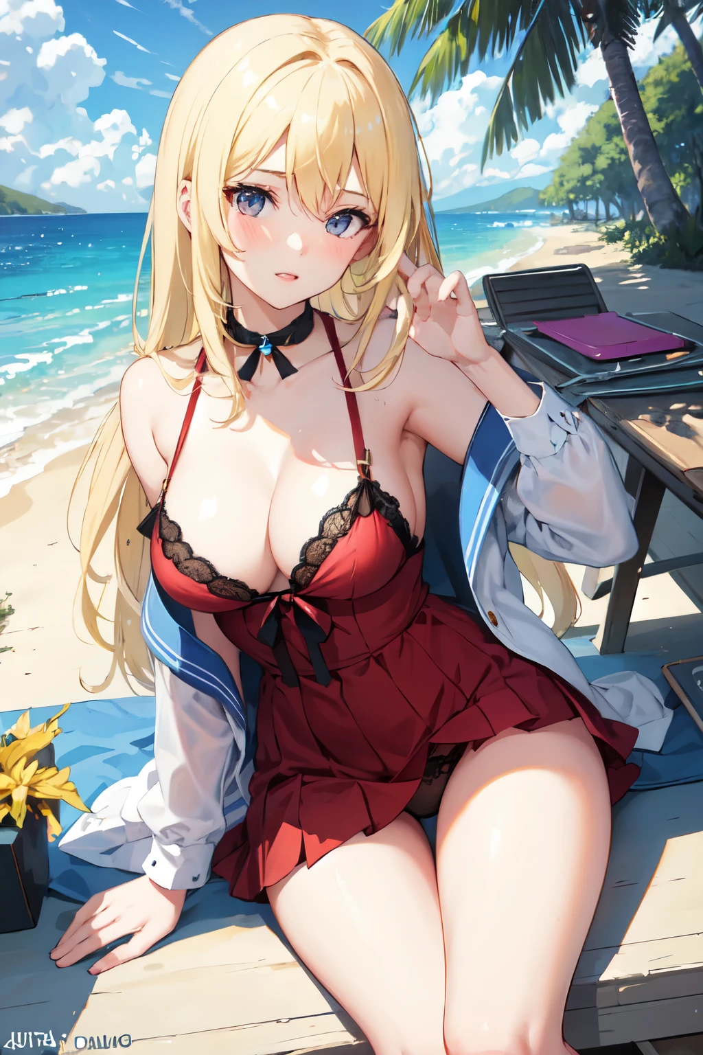 high school girl，Lewd，Summer vacation，Private Server，Blonde