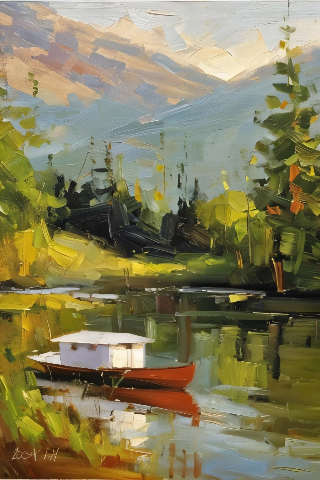Mountain,lake water,Boat,Forest,bichu,oil painting,masterpiece,best quality,HDR.uhd.4K,8k,K,Negative prompt: (low quality, worst quality:1.4),(bad anatomy),extra digit,cropped,jpeg artifacts,signature,watermark,username,blurry,
Steps: 24, Sampler: DPM++ 2M, CFG scale: 7, Seed: 1784227660, Size: 512x768, model hash: 5493a0ec49, model: Thick coating--abyssorangemix3AOM3_aom3a1b, Clip skip: 2, Lora hashes: "bichu0612: 069fd5176bd3, Oil brushstrokes: fea77195f5f0", Version: v1.3.2, Hashes: {"VAE": "c6a580b13a", "lora:bichu0612": "b35b695a5e", "model": "5493a0ec49"}