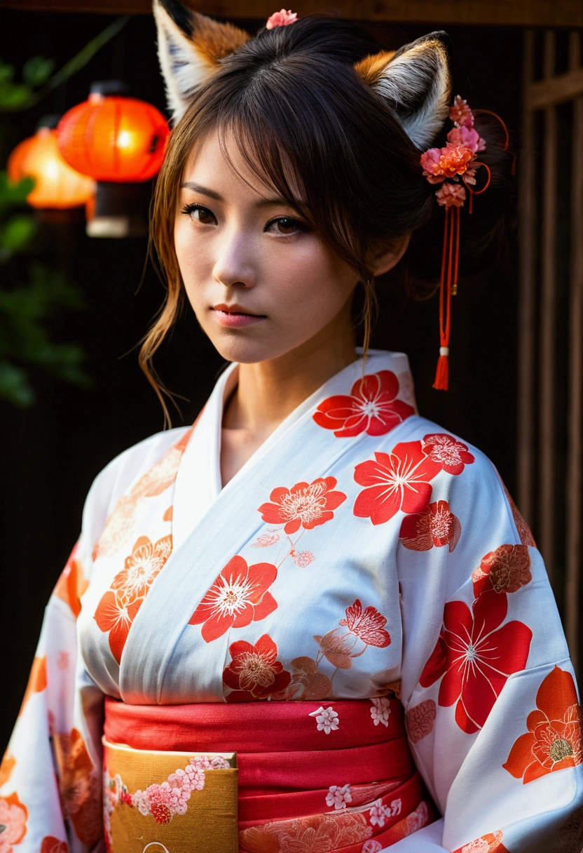 foxy girl in yukata