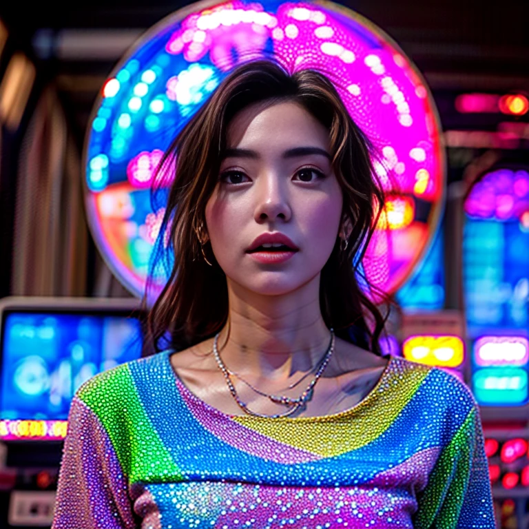 xuer Game girl,Game machine,(Temperance in heaven, life and eternity, rainbow:1.4). (Full body shot:1.2),intricate,dark fantasy,ultra detailed,surrealism,weird,expression art,grand scale,epic,zoomed out,wide angle,perfect hands.,Xxmix_Catecat,
(ExtremelyDetailed KAWAII face)