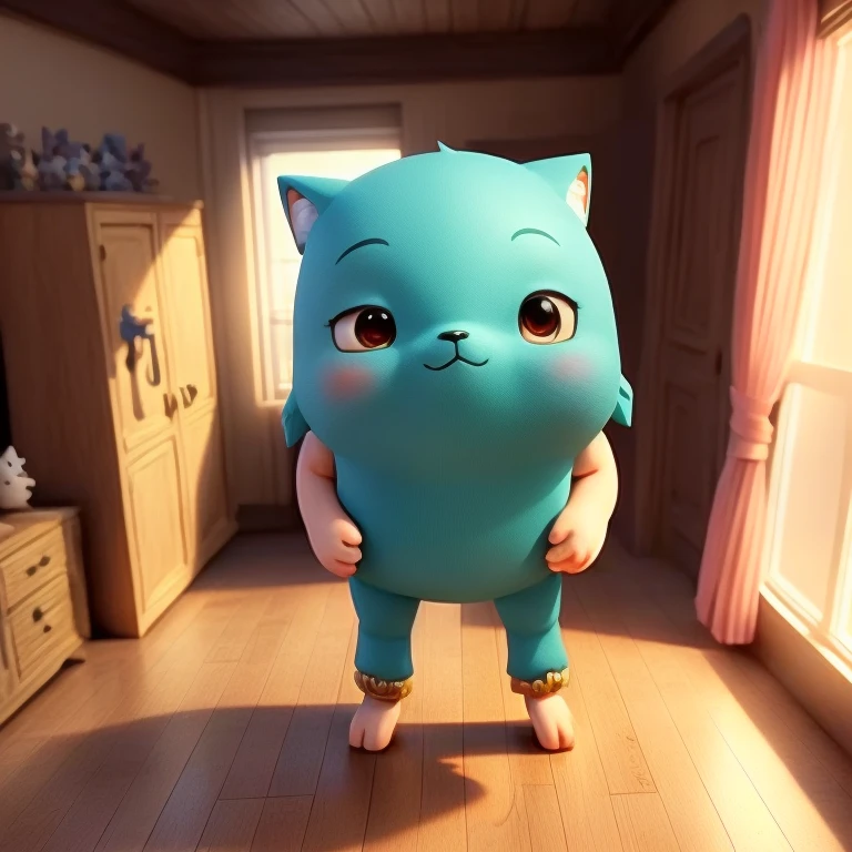 Close up of cartoon characters standing in a room, Anime movies, Adorable digital painting, Cute 3D , 3D Characters