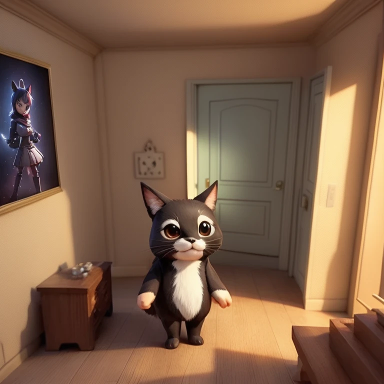 Close up of cartoon characters standing in a room, Anime movies, Adorable digital painting, Cute 3D , 3D Characters