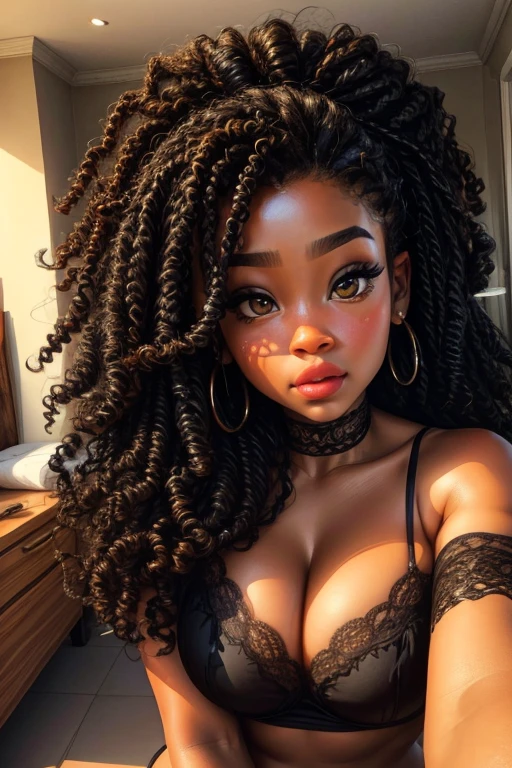Solicita
Copiar prompts
((best qualityer)), ((work of art)), (detailded), high qualiy, best qualityer, blackw, drapery, Africana, curly longhair, beautiful strong woman, olhos detaildeds , 18-years old, thick eyebrow, beautiful and soft makeup, fat moana, facial expression pouting,