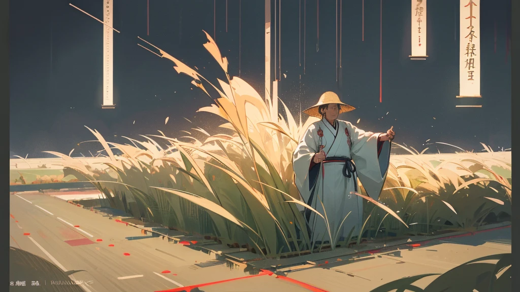 Prompt:
Generate a high-resolution conceptual image showcasing RTK technology with a Japanese aesthetic. The image should feature an elderly Japanese farmer happily standing in a field, his face filled with joy due to a bountiful harvest. There should be a farming machine working on the ground and a red farm building in the background. The overall style should be clean, refined, and Japanese-inspired, emphasizing the precision and innovation of positioning technology.
Additional Parameters:
Style: Japanese, simple, and sophisticated
Elements: Digital grids, glowing lines, high-tech icons (subtle to fit the aesthetic)
Lighting: Bright and natural
Color: Natural and vibrant