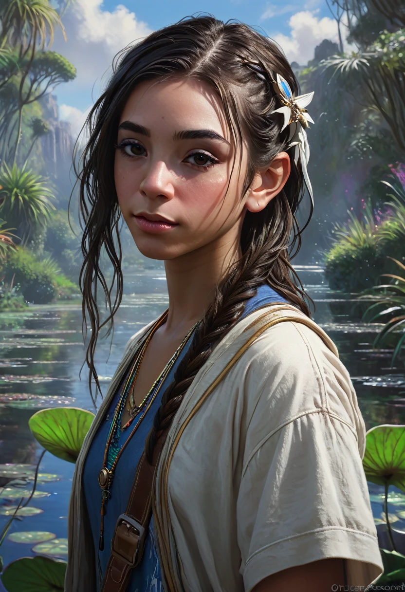 A young techno-mage, Usrican, incoming, Gunz N Butter, artstation, hyper detailed, cinematic, portrait, by Monet, --w 450 --h 350