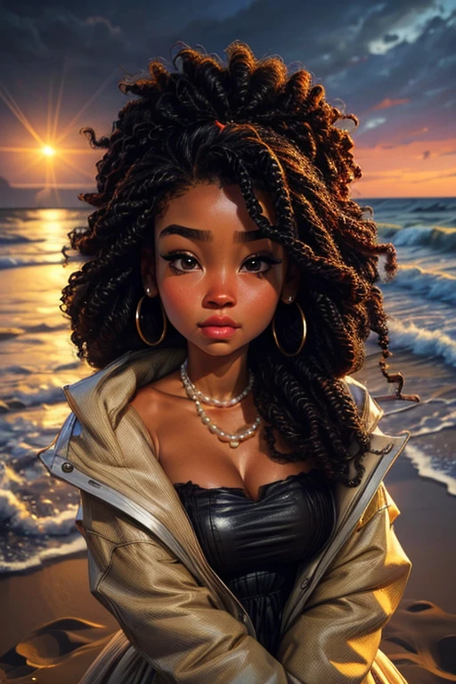 Requests
Copy prompts
((best quality)), ((Artwork)), (detailded), high qualiy, best quality, blackw, drapery, Africana, curly longhair, beautiful strong woman, olhos detaildeds , 18 years old, thick eyebrow, beautiful and soft makeup, fat moana, facial expression making laughing, taking selfie, necklase, looking to the down, background field beach at night, running to the sea, pearl earrings, yellow bikini