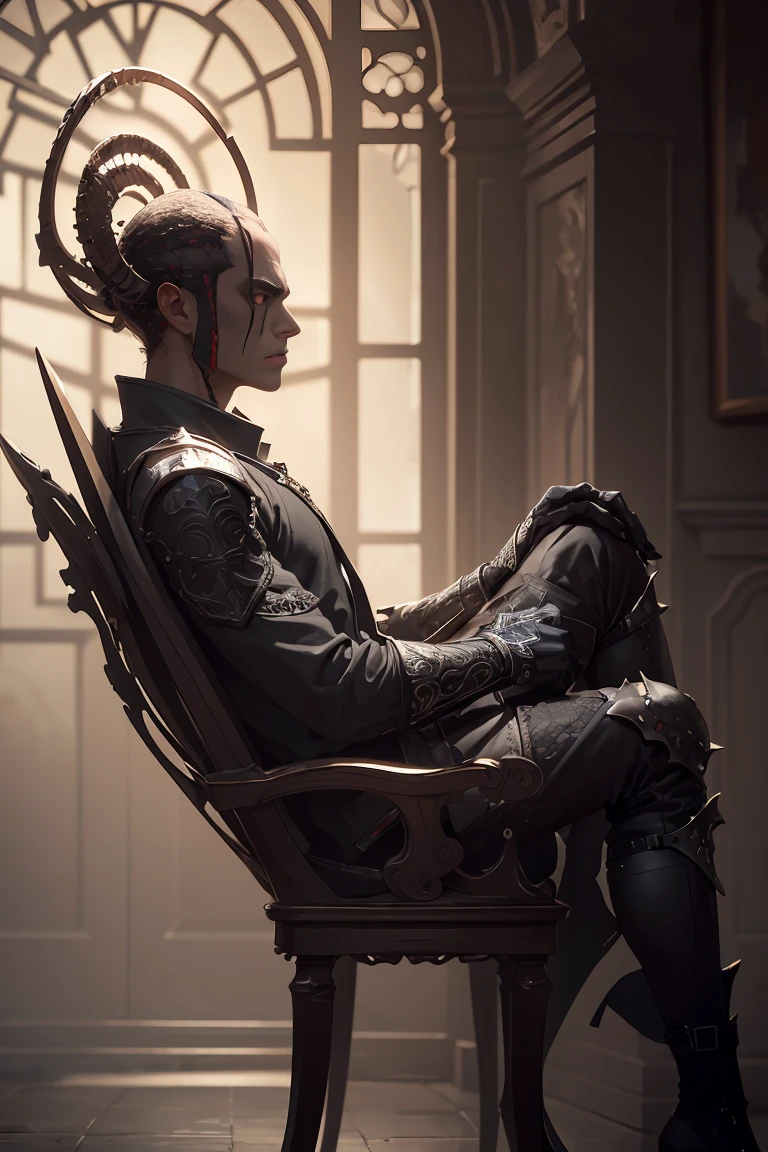 Sitting on the throne, head戴骨head王冠的死者之王, black network robe, network, Spider on armor, He held a black blade in his hand., fantasy, Dramatic photos, Dynamic photos, Full body view,  Model pose, Blurred background, Very detailed, ultra-Practical, 8K, (Practical:1.3), poster, Intricate details,  \(Artwork\), ((masterpiece,best quality)), ((Movie light)), hypePractical, scary, dark fantasy \(style\), Detailed armor, 详细的head盔, head, Eight hands,  Eight eyes, Bad, scary, ugly, (Hidden Shot:1.17), epic Practical, fade, ((Neutral colors)), Art, (HDR:1.5), (Soft colors:1.2), Ultra Detailed, (Artstation:1.5), Movie, Warm lamps, Dramatic lighting, (Intricate details:1.1), Complex background, (Rutkowski:0.8), (Cyan and Orange:0.4)