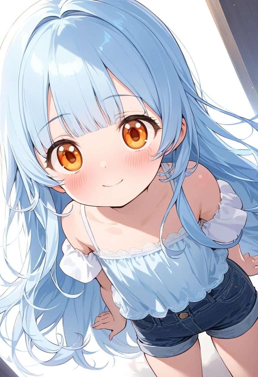 masterpiece, best quality, extremely detailed, (illustration, official art:1.1), 1 girl ,(((( light blue long hair)))), ,(((( light blue long hair)))),light blue hair, , long hair ((blush)) , cute face, big eyes, masterpiece, best quality,(((((a very delicate and beautiful girl))))),Amazing,beautiful detailed eyes,blunt bangs((((little delicate girl)))),tareme(true beautiful:1.2), sense of depth,dynamic angle,,,, affectionate smile, (true beautiful:1.2),,(tiny 1girl model:1.2),)(flat chest) ,Small, fluffy otters, Perfect for a comfortable cuddle. Its fur is soft，pale brown, There are white spots that resemble raindrops,. otter  eyes are big，Very expressive, Bright brown，Exudes curiosity and joy. otter  ears are medium in size、Stand up straight when excited.otter  legs are small but agile, Great for running and playing. otter  tail was short, Shake passionately when you're happy, Looks like a joyous little flag.A small, fluffy otter and girl. Long pink tentacles of cascade down the back, intertwined with the gentle love that caresses his face. 
The long pink tentacles are with the girl