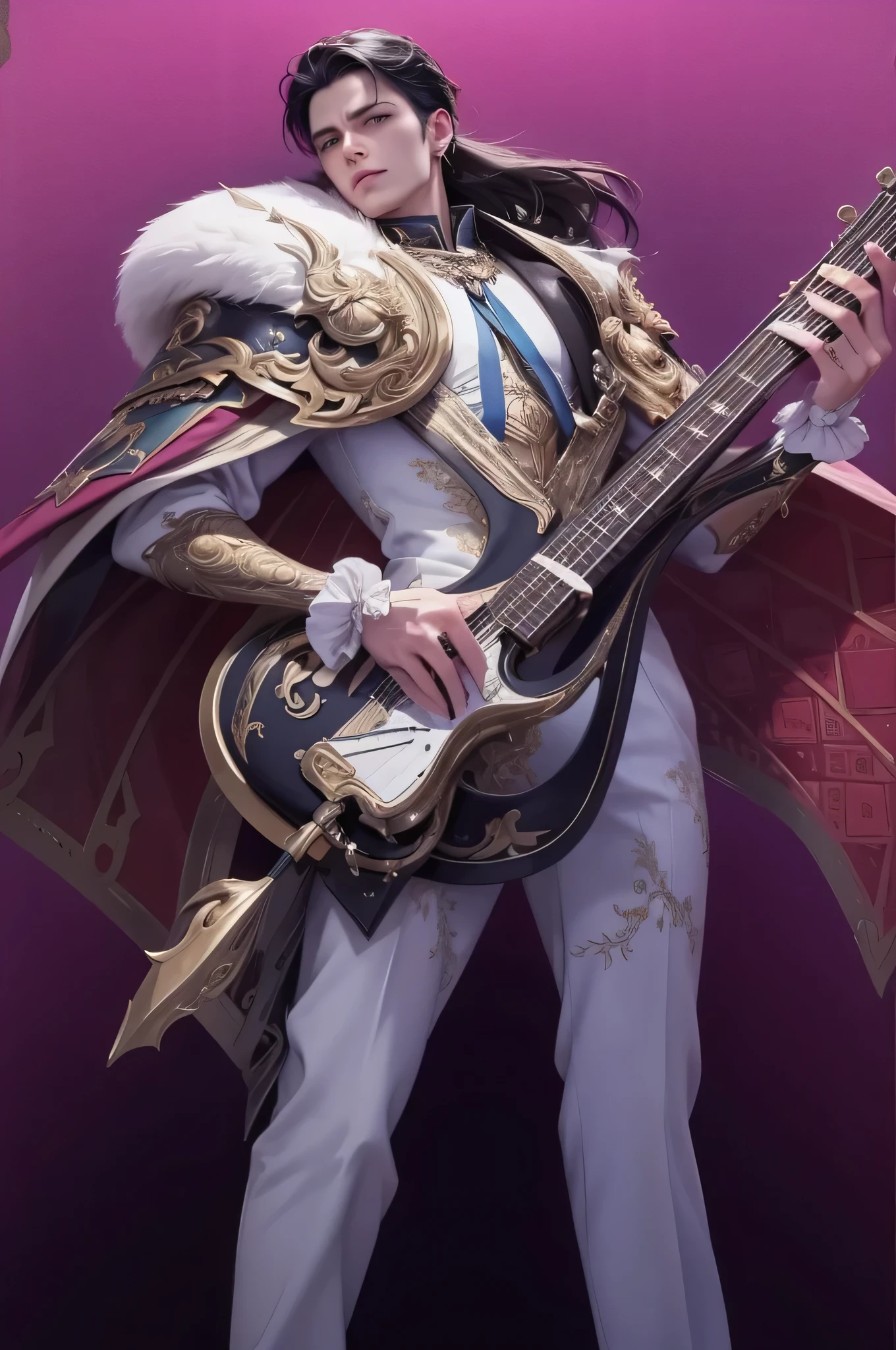 ((Best quality)), ((masterpiece)), (detailed), ((perfect face)), ((halfbody)) perfect proportions ,He is a handsome, 30 years old, short hair, there is a background of a detailed scenery with gnostic vibe ((perfect face)) detailed character, black hair