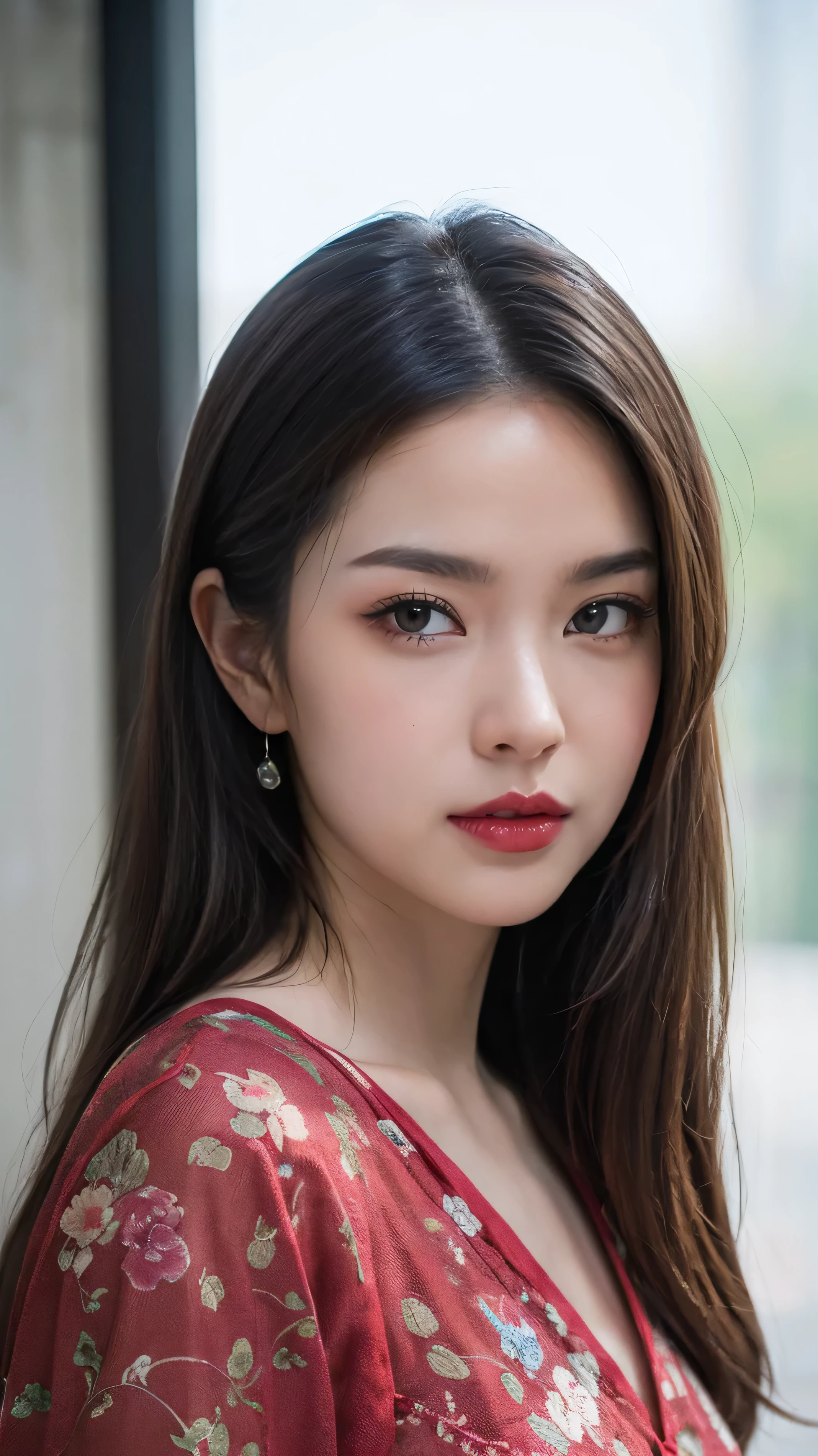 ((最High quality, 8ก, Masterpiece: 1.3, Ultra HD, High quality, 最High quality, high resolution, realism)) 、(high color saturation:1.0), (Highly detailed skin), (最High quality:1.0), (超high resolution:1.0) ,(realistic:1.0), (Superb details:1.0), (8ก, raw photos:1.1), Murasaki Shikibu、Wear a twelve piece outfit.、Don't lift your feet.、In a Shinden style building