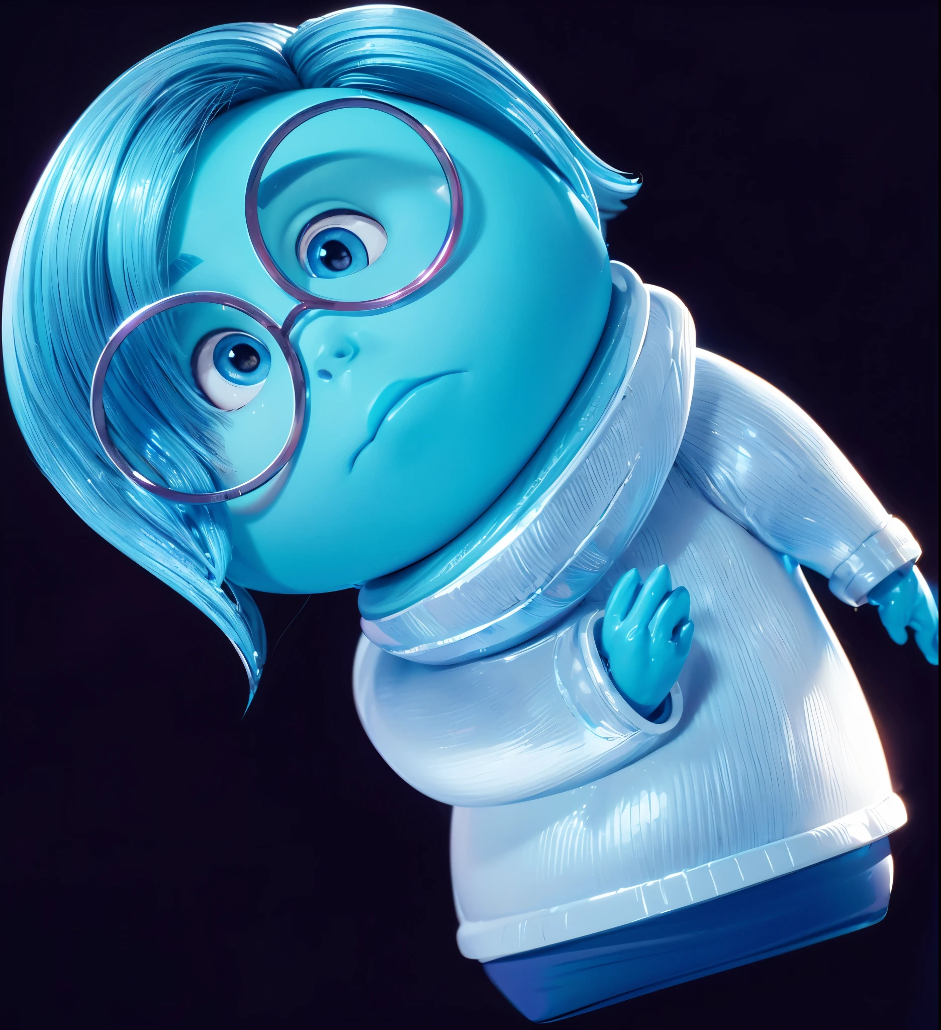 3d style, simplified design, 3d render, glossy texture, smooth 3d model, multiple light sources, rim light, sharp post effects render, (glossy plastic texture with multiple big light probe refractions), perfect cgi, smooth silhouette, high intensity refraction, (super glossy material), most beautiful vfx , blue background, plastic refractions, realistic, 4k, high resolution, rim light, photo shoot, commercial photo, profile shot, 4k, rim light, high resolution, 4k, glossy texture, smooth 3d model, multiple light sources, rim light, sharp post effects render, (glossy metallic texture with multiple big light probe refractions), perfect cgi, cgi art created only with gradients, smooth silhouette, high intensity refraction, (super glossy chrome material), most beautiful vfx, blue background, chrome metal refractions, multiple light sources, rim light, sharp post effects render, perfect cgi, digital art, detailed digital art, reflective, best quality, 4k, masterpiece:1.2, ultra-detailed, realistic, vivid colors, dark and moody lighting, The image of the highest quality, ensuring every detail is showcased perfectly. It in 4k resolution, allowing viewers to immerse themselves in the richness of the colors and intricate details. The realistic rendering. under the spotlight, reflecting, high-resolution image, realistic rendering, dark background, and rim light photorealistic