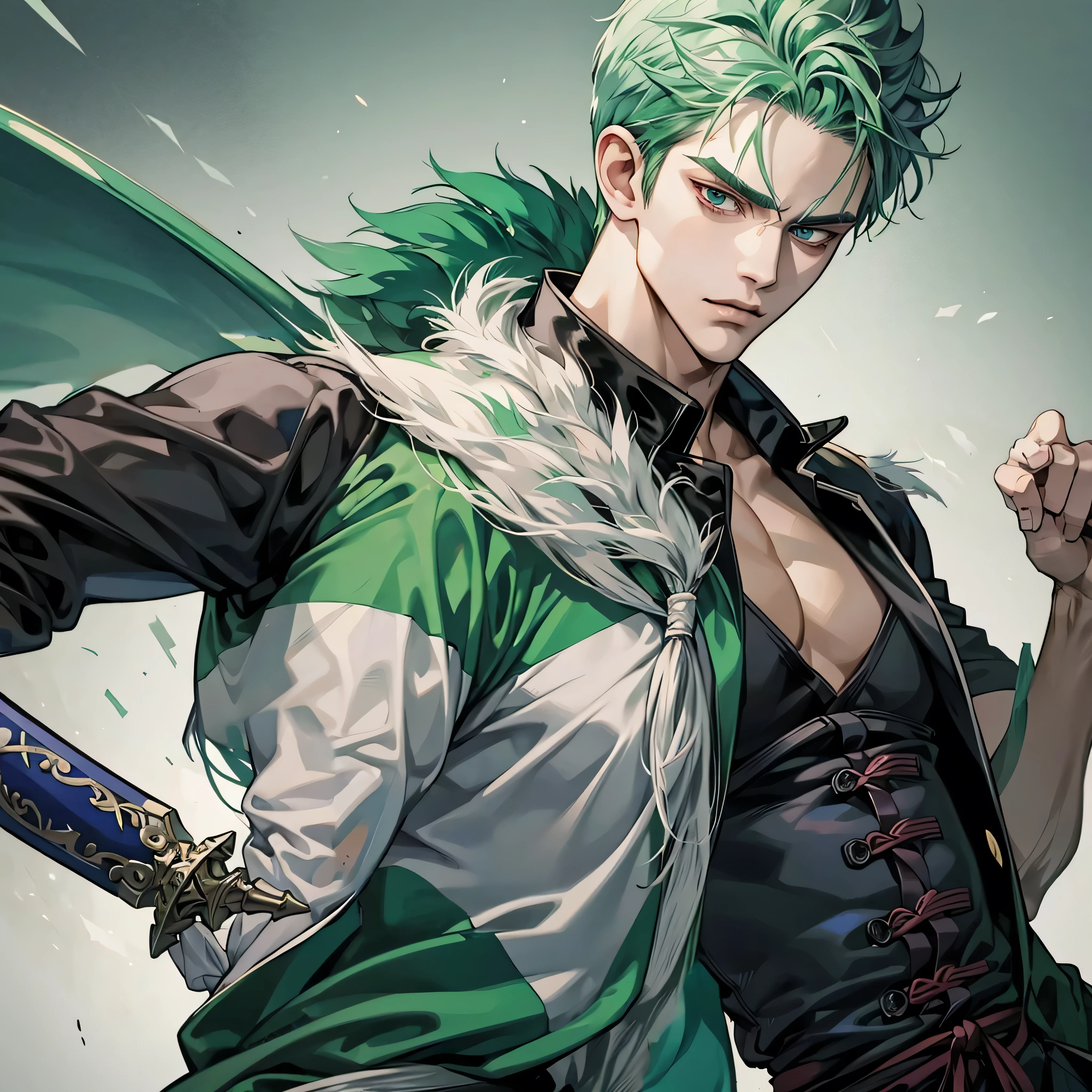 remove the right hand, made the sword bigger