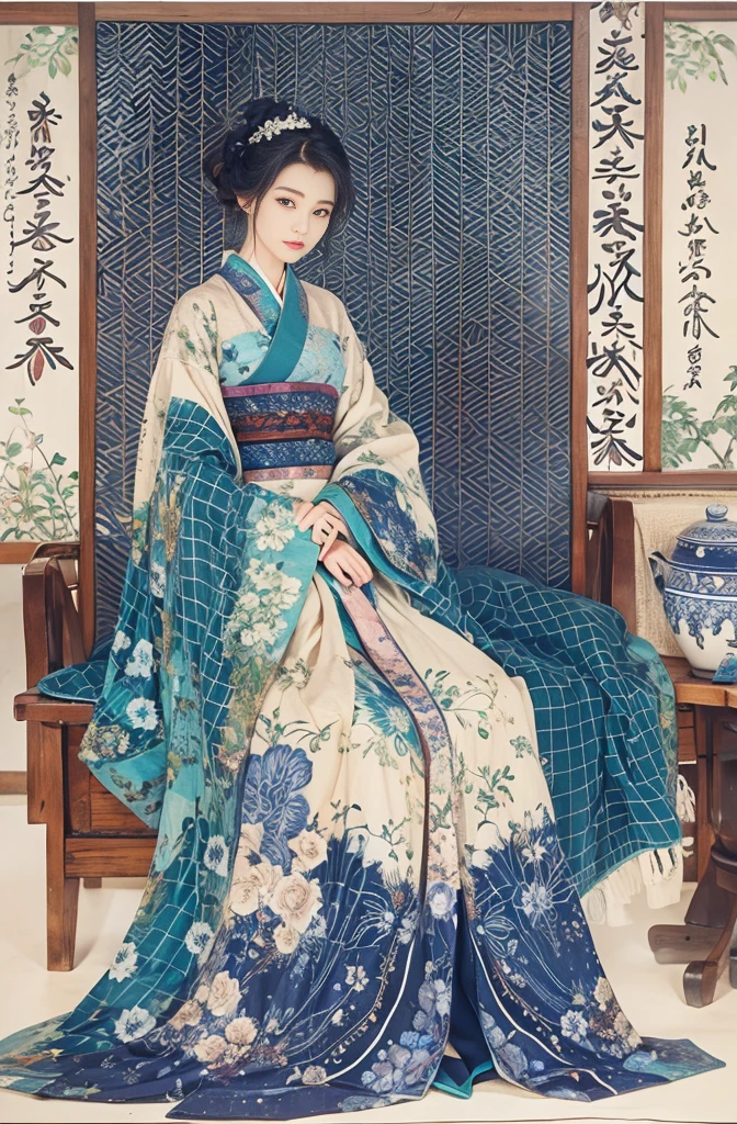 Indigo shades, Avant-garde, Kenji Miyazawa's Worldview, Taisho Romance, A Midsummer Night's Dream, A fantastic atmosphere, A starry sky, Starlight, Stardust, Nebula Study, night train, Fairy tales for adults, Beautiful Ghost, Fashion model Sayoko Yamaguchi, 1人のBeautiful bob cutの女性が立っている, Melancholic look, mysterious beautiful woman, Beautiful bob cut, Very sharp beauty, A woman from a distinguished family in the 1920s, pretty much beautiful face, Sharp eyes with long slits, Very delicate and beautiful eyes, Captivating woman, Very stylish woman, Elegant and noble beauty, Beautiful and stylish indigo kimono, A woman who looks about 27 years old, Five fingered hand, Gorgeous and luxurious, Chen Yifei, Female painting, Vivid and colorful paintings, Glamorous and luxurious, eiko ishioka, yuuki hagure, Ishida Sui with black hair, takeyuki kanda, inspired by Miwa Komatsu, Kazami Yuuka, Yoshitomo Nara, Yaoi Kasuma, Akiko Takase, Kazue Kato, Paintings from Nakahara Nantenbo, tumbler, What it is?, kimi takemura, For whom???, Yoshitomo Nara, chiho ashima, Aoi Ogata, kiyoko suzuki, Ishida Sui with black hair, Chen Yifeiに影響を与えた作品, Works that influenced Francesco Hayes, Inspired by Hendrik Terbruggen, Jean=Works that influenced Auguste Dominique Ingres, Works that influenced Liu Jun, Jean=Works that influenced Auguste Dominique Ingres, artwork in the style of Switzerland, by ヤン・J, Switzerland, Beautiful Art UHD 4K, Detailed painting 4k, Beautiful digital art, Beautiful artwork illustration, Switzerland masterpiece, By Chen Yanjun, Lee Song, Highest quality, The perfect angle, Perfect composition, Best Shot, Official Art, Cinematic Light, Figurative art, Beautiful and expressive paintings, Beautiful artwork illustration, wonderful, Cool Beauty, clear, mysterious, Highest quality, Official Art, Extremely delicate and detailed painting style, Beautiful and subtle effects, Elegant and beautiful painting art, The pinnacle of painting beauty, Perfect light, Perfect composition, The perfect angle, Perfect subject, Best Shot, Female Solo, Sharp contours, Face close-up