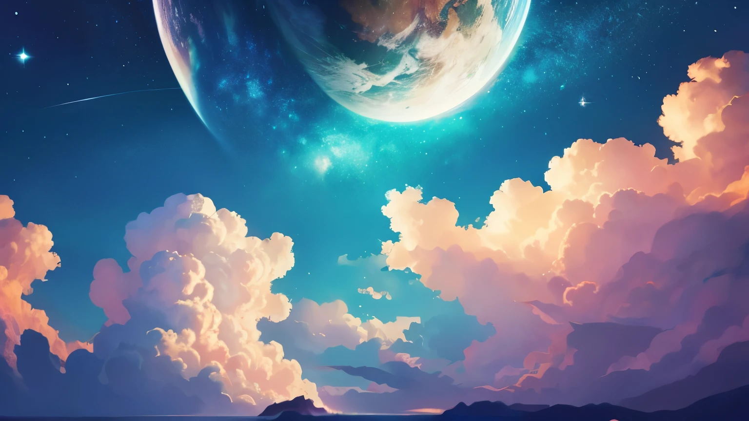 cloud night universe anime