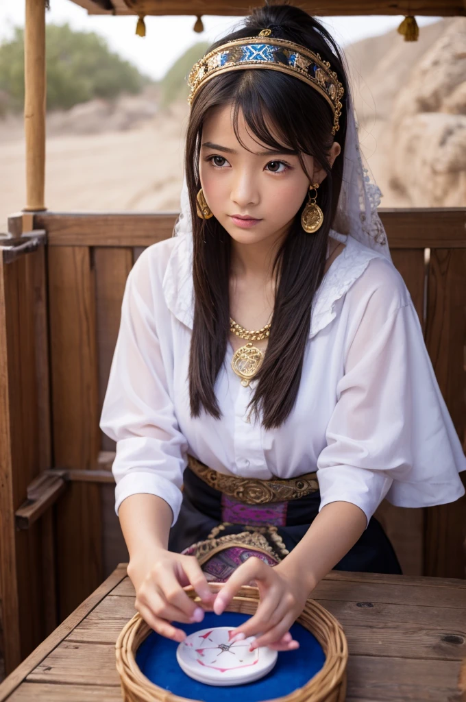 Young female fortune teller