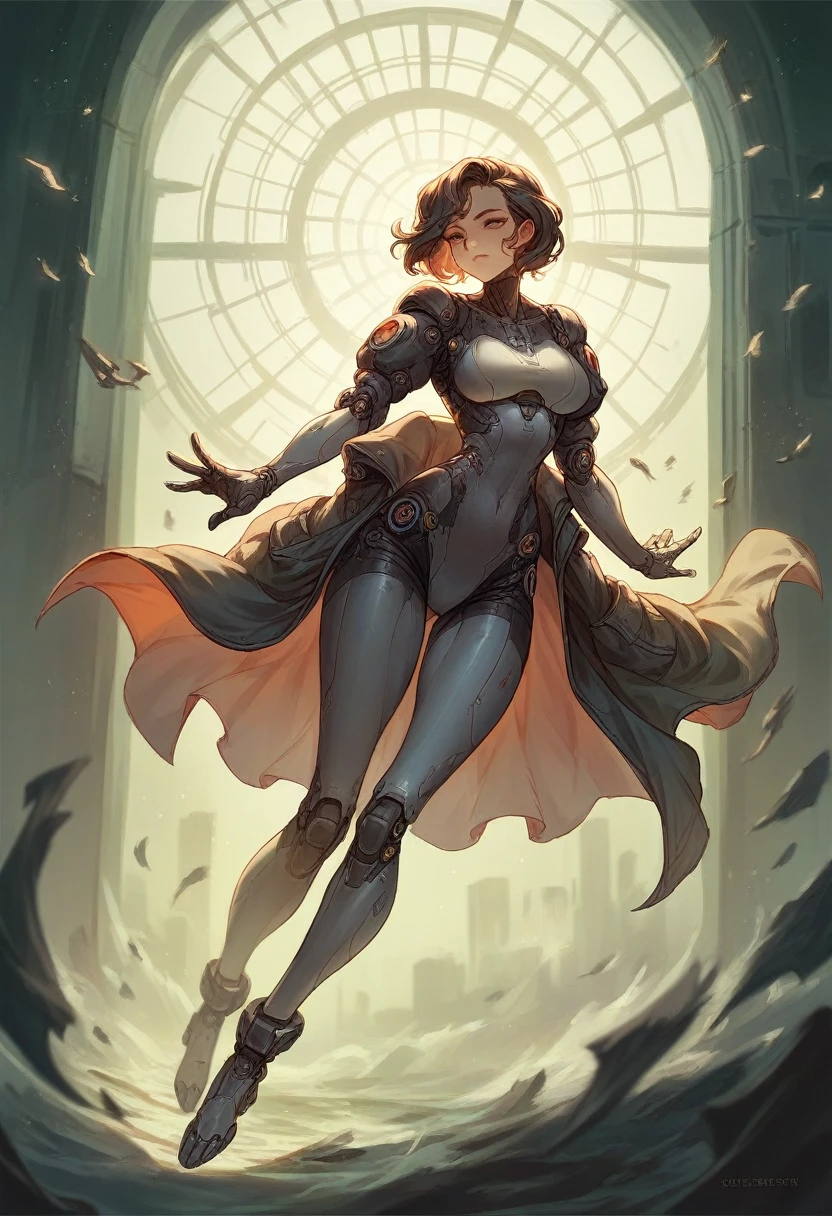 Futuristic black scorpion set, woman, There's something futuristic on it, Full body and face, trending on artstationh, Highly detailed, by WLOP, Sharp focus, studio photo, Intricate details, Beautiful lighting