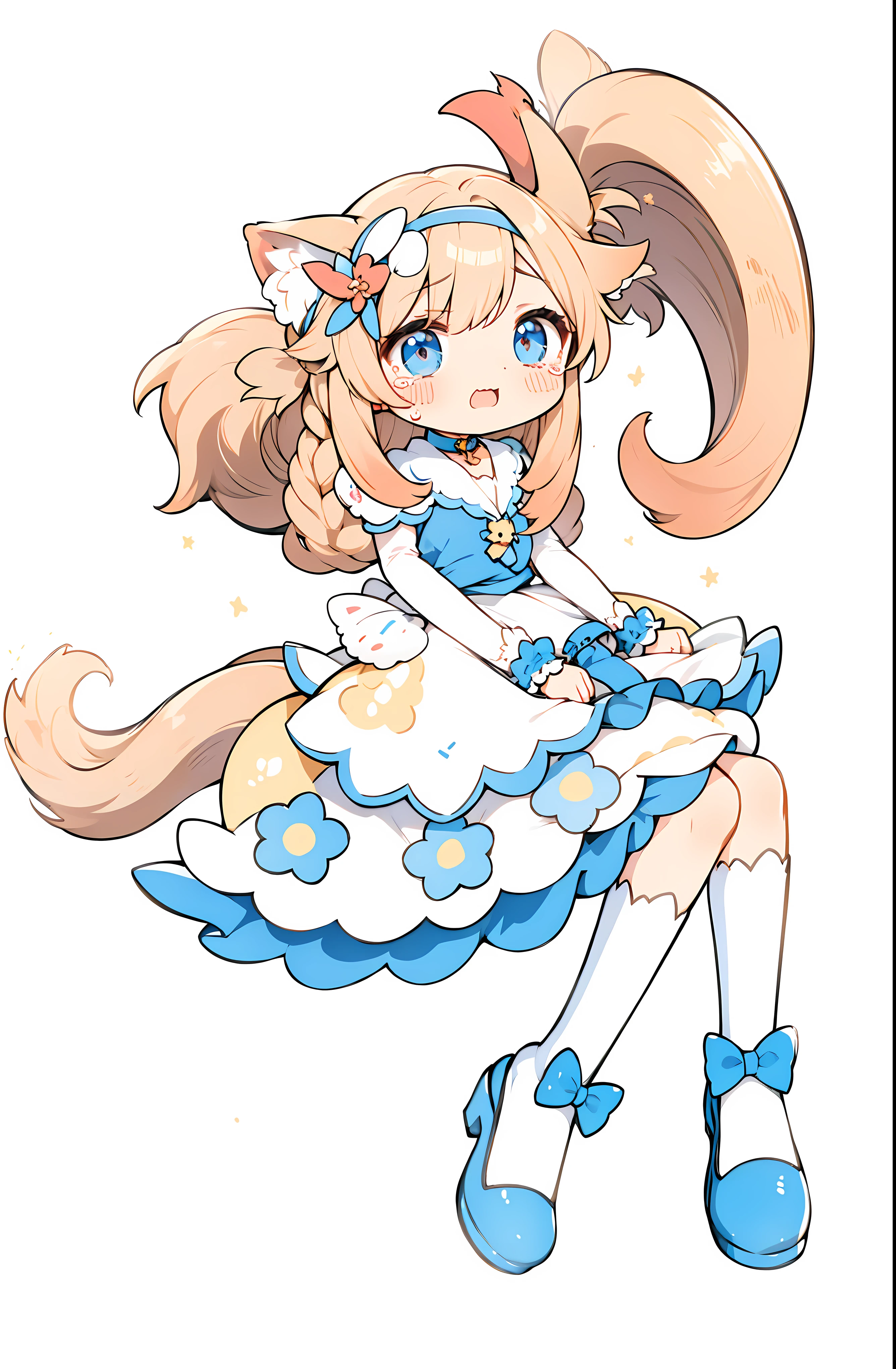 Cute Chibi Crying Face Animal Ears Sleeping Face Alice Deformation