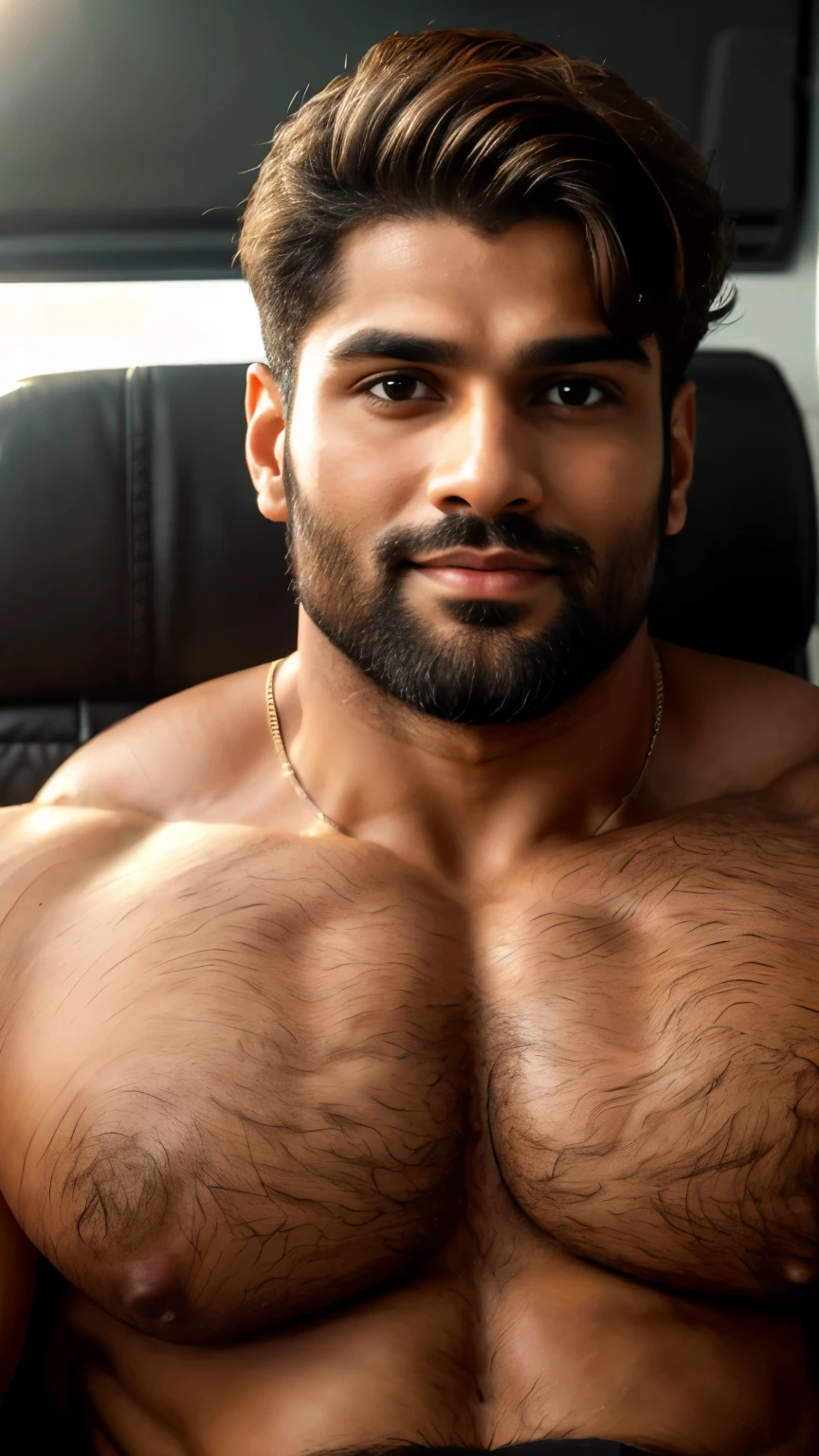 masterpiece, best quality, high resolution, closeup portrait, male focus, half body focus, A indian man, 30 years old, with business suit, formal shoes and socks, brown hair, messy hairstyle, cute and seductive face, big chest, facial hair, roman nose, very skinny body, hairy legs, dimples, beard, bold jawline, his perfect big penis is coming out, masterpiece, below, amazing composition, front view, HDR, ultra quality, elegant, highly detailed, in sunlight 