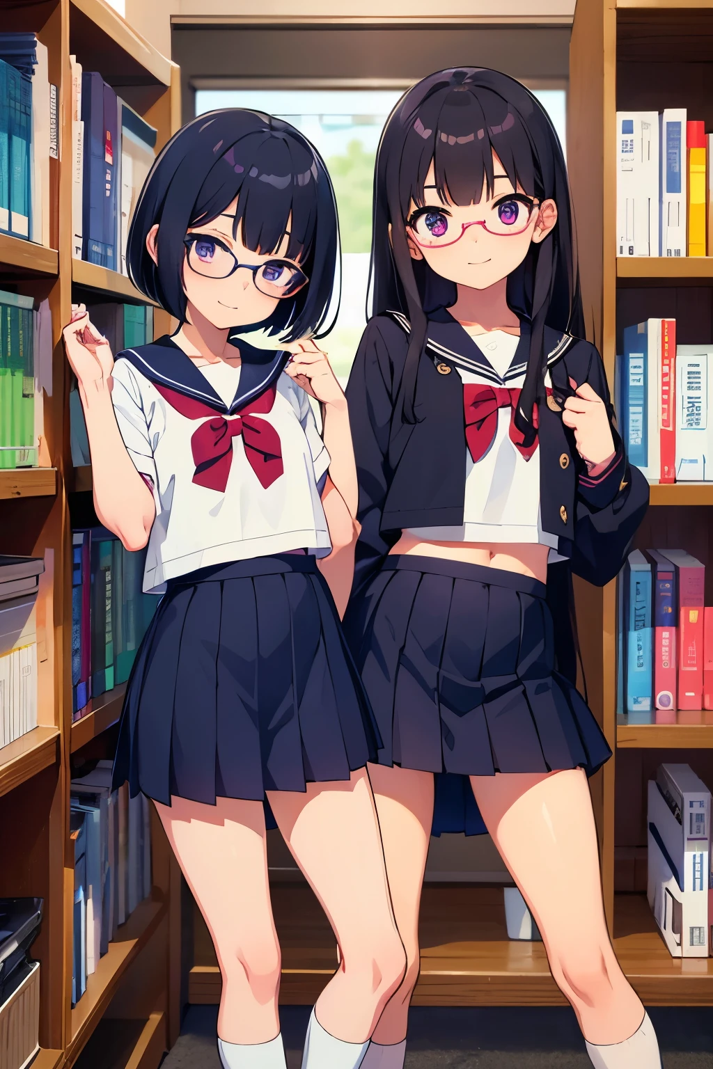 Super detailed, best quality, High resolution, moe-anime, ((((3 s with black hair and big round glasses are hugging each other.)))), (baby face), dark blue eyes, cute eyes, detailed eye description, Eye sparkle, Looking at viewer, pale skin, (((petite))), (((face only:1.3))), (bottomless), (Big eyes:1.5), NSFW, focus on the face, ((bust shot)), Bright eyes, In the park where cherry blossoms dance, ((white see-throughcamisole tops)), Nipples are showing through, from back