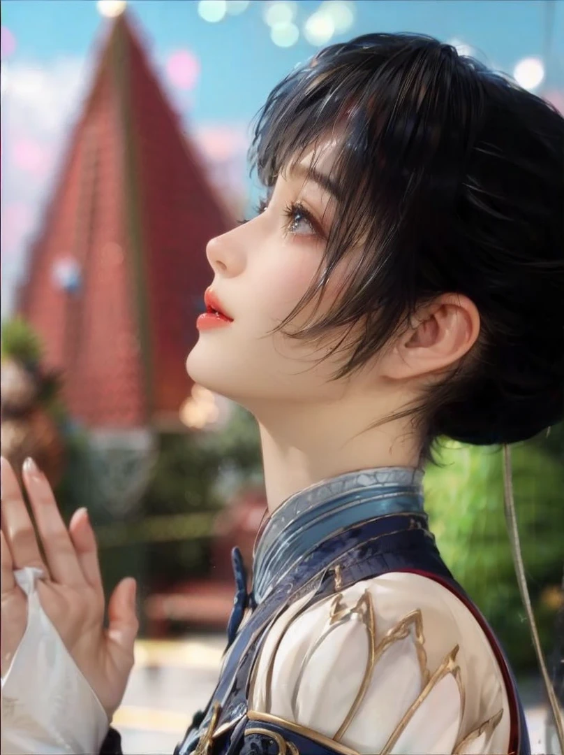 143
(20 year old woman), (surreal), (High level image quality), ((beautiful hairstyle 46)), ((short hair:1.46)), (breasted:1.1), (lipsticks)