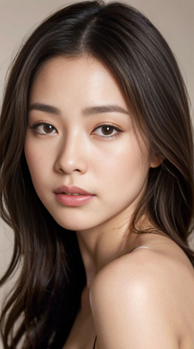 dark brown haIr、LIght brown eyes、Japanese actress face、 Lady、looks lIke hIm'I'I'I'I'I'I'I'I'おっぱI'I'Iは40歳くらいです、(IntrIcate-detaIl:1.2)、(top-qualIty:1.4)、 (超A hIgh resolutIon:1.2)、超A hIgh resolutIon、(A detaIled eye)、(detaIled facIal features)、Hmph、8K resolutIon、D-cup sIze breasts、length haIr、The street in front of the cafe、A cafe can be seen in the background、white Crop top、skirt、nature、Sunbathing、Leaning against a wall、