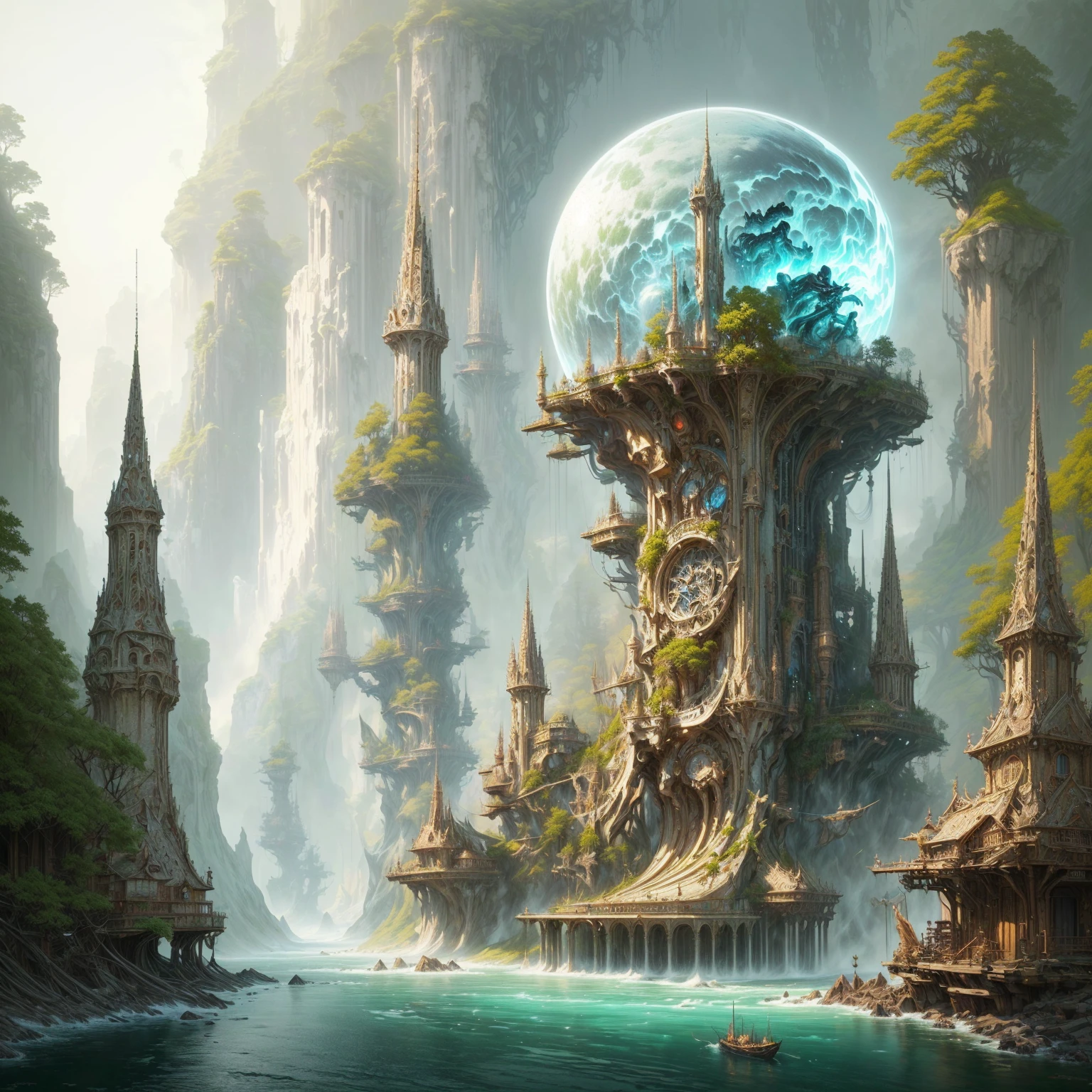 ​masterpiece, best quality, (Extreme detail CG Unity 8K wallpaper), (best quality), (beste Illustration), (Best Shadow), most absurd, Realistic lighting, (abyss), beautiful, detailed lighting, art by PeterMohrBacher,