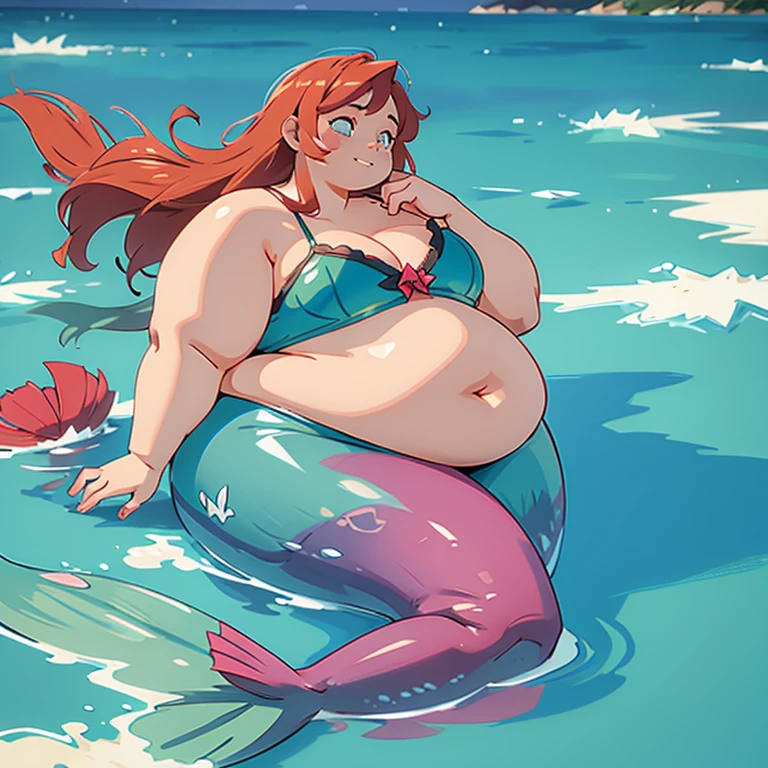 women, mermaid, gorda