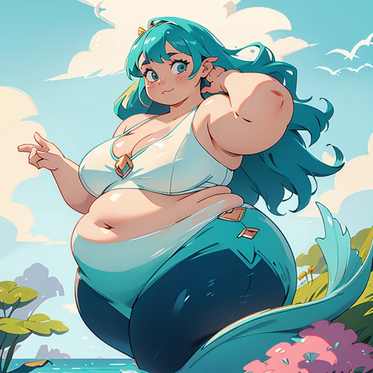 women, mermaid, gorda