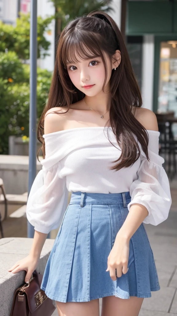 Cute Girls、high school girl、Idol、mini skirt、See-through、Off the shoulder