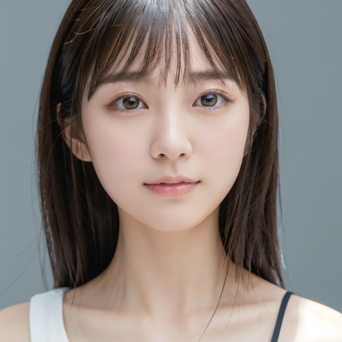 Young Japanese Woman, 30th Generation, No background,Background white, Simple背景, Black brown hair, 4K, 8k, high quality, beauty products, Beautiful Eyes, Simple, High resolution,1 person、Beautiful Skin、Beautiful Skin