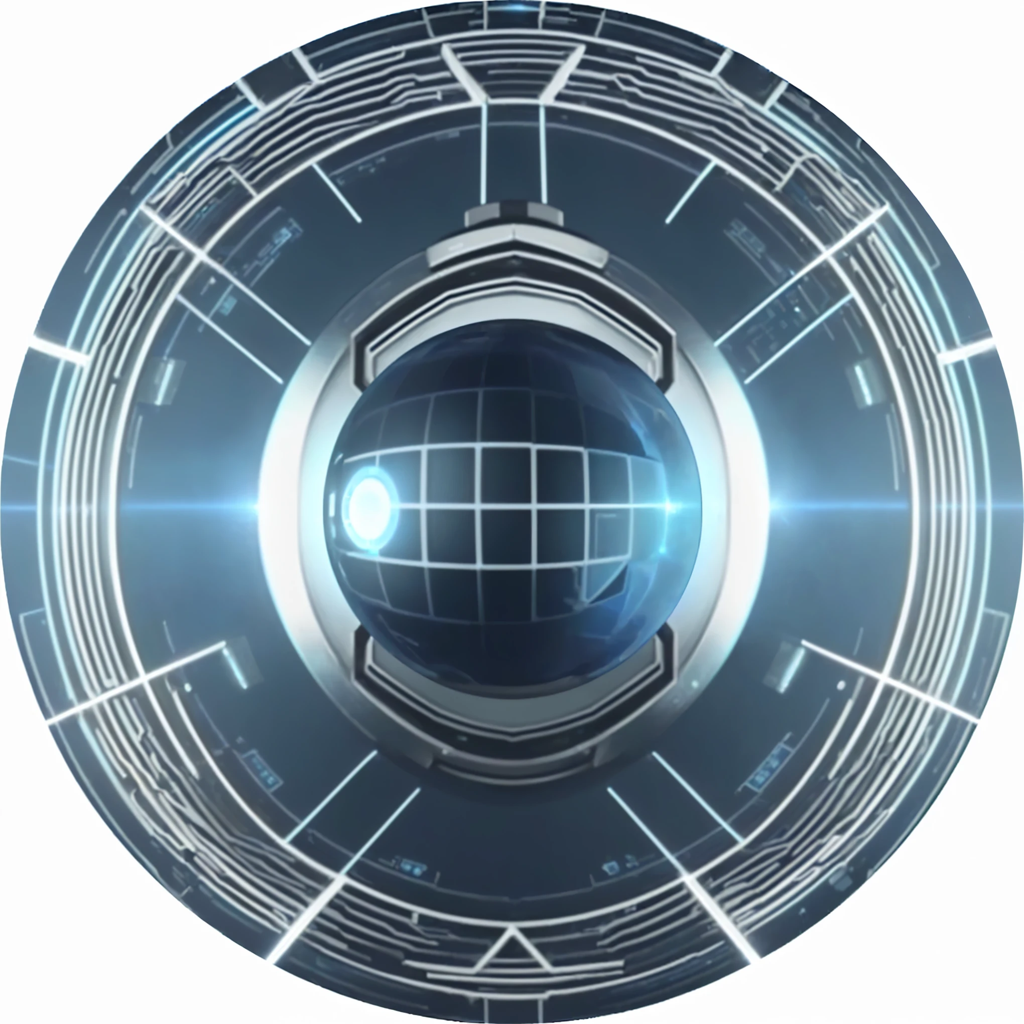 a close-up of a circular object with a blue light, holograma circular azul, pale blue glowing cyber eye, sphere, Holographic krypton ion, Holographic interface, legacy tron setup, ethereal hologram center, the image is futuristic, computer generated, cyber eye, Cyber background, computer generated, photo of a dyson sphere