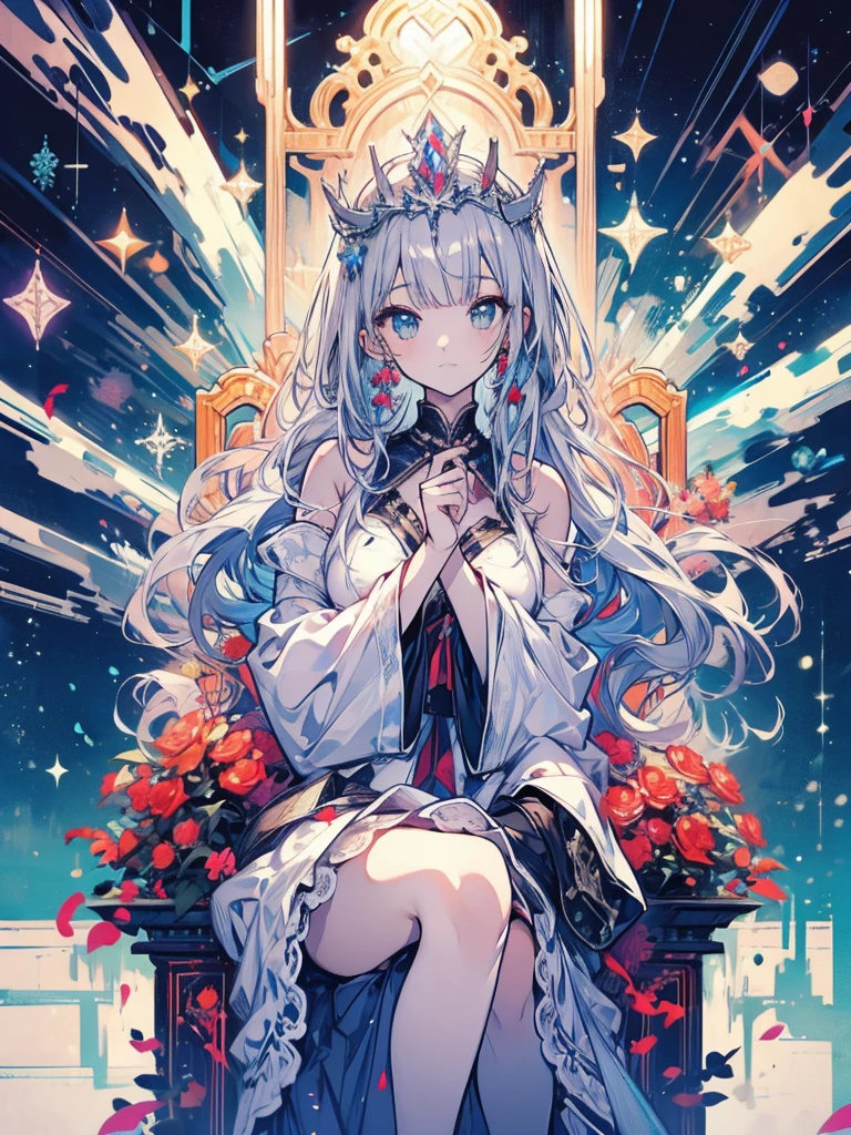 throne princess tiara sit