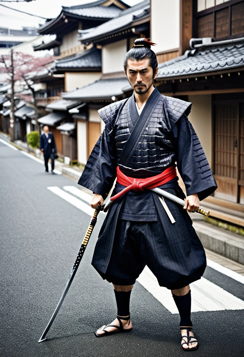 samurai,whole body,Japan,city,Japanese style,Battle