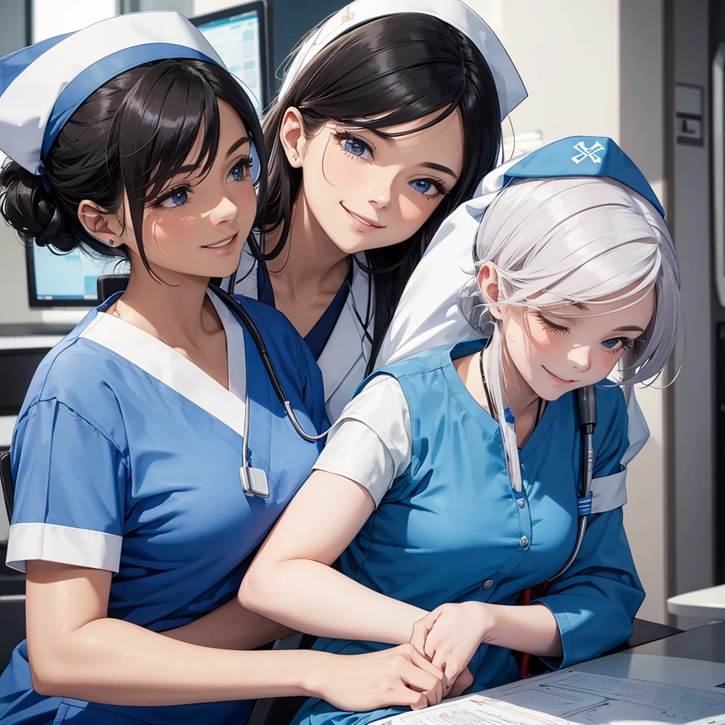 Putin on top of the nurse