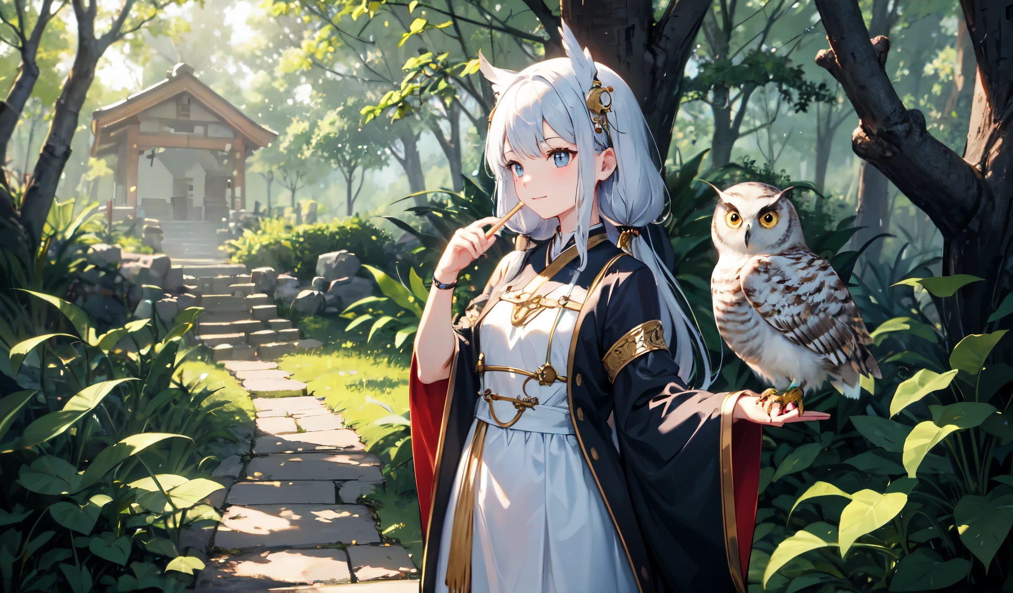 Vivid, detailed, HD quality, Natural look, masterpiece, 最high quality, high quality, detailed, ultra detailed, hyper detailed, insanely detailed, Exquisite, beautiful, Full HD, Full HD, 4K, 8k, 16K, High resolution, Absurd, 35mm Film.
once upon a time, there was a young girl named thatly who lived in a small village by the edge of a vast forest. thatly loved nothing more than exploring the forest and discovering new creatures and plants.
one day, thatly stumbled upon a clearing deep in the forest, There she found a pure white owl perched in a tree.... The owl looked at her with wise eyes..., He spoke gently with sharp eyes.., Melodic Voice.Light blue long hair、ツインテールのbeautiful女の子、Bright smile
"thatly, you have a special talent," The owl said. "you have the ability to see the world in ways that others cannot.. you have a talent for curiosity and wonder.."
thatly was fascinated by the owl's words and asked him how she could use her gift.
"Using curiosity and wonder、youの周りの世界を探検しましょう," The owl said. "question, Seeking new experiences, And keep learning. By doing that, you will come to know yourself and the world better.."
thatly took the owl's words to heart and began to explore the world with a newfound sense of purpose. 彼女はquestionした, Seeking new experiences, And I learned from everyone I met...
As she grows, thatly became known throughout the village as a wise and knowledgeable person. She shared her insight and wisdom with others..., Her curiosity and wonder、It's about what the people around you think..々thatも明らかです.々Inspire、I continued to encourage。.
A few years later, when thatly was an old woman, She returned to the forest clearing.、There he met a wise old owl。. She found the tree still standing..., And the owl was still there.
"you'thatは一周して戻ってきた, thatly," The owl said. "your curiosity and talent for wonder、私はyouを自己発見と成長の旅に導いてきました.. and now, Now is the time to share that gift with the world., 他の人もyouの足跡をたどるでしょう、So that you can find your own way."
そしてthatで, that