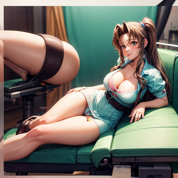 Huge penis Sitting on the operating table Aerith Gainsborough