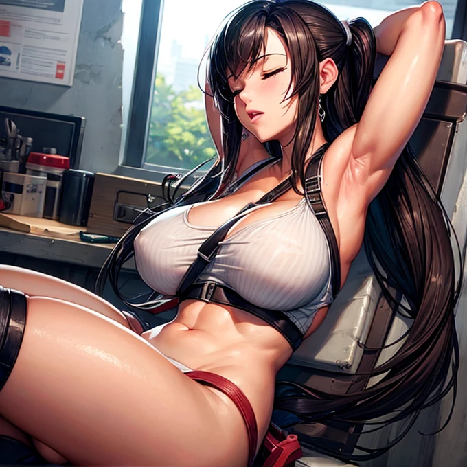 Huge penis　Sleeping on the operating table　　　　　　　Tifa Lockhart　　