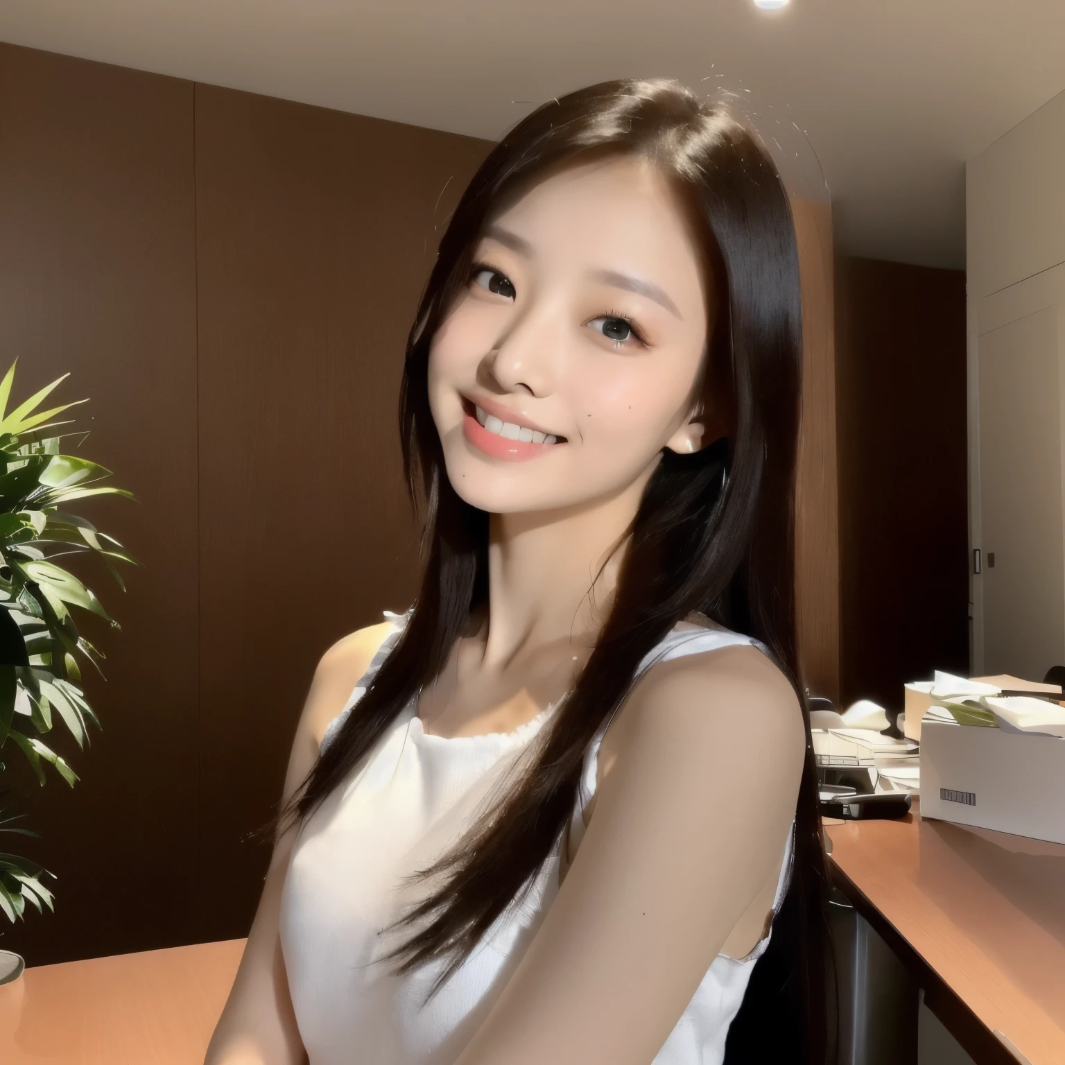 There is a woman standing in front of a desk, TWICE&#39;s Tzuyu, Gorgeous Young Korean Woman, Jaeyoung Nam, Beautiful Korean Women, Beautiful young Korean woman, Lee Ji-eun, Lee Ji-eun, Choi Hong-hwa, Blackpink Jenny, South Korean actress, 8K Selfie, Cute Korean Actresses