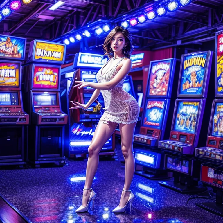 (8k、RAW Photography、Top image quality、masterpiece:1.2)、(realisitic、Photorealsitic:1.37)、Top image quality、超A high resolution、photon maping、Radio City、Physically Based Rendering、1girl、Beautuful Women、girl、japanes、huge tit、home tutor、laught、happiness、cute little、photographed on a Nikon D850、Nikon AF-S Nikkor 58mm f1.4G lens